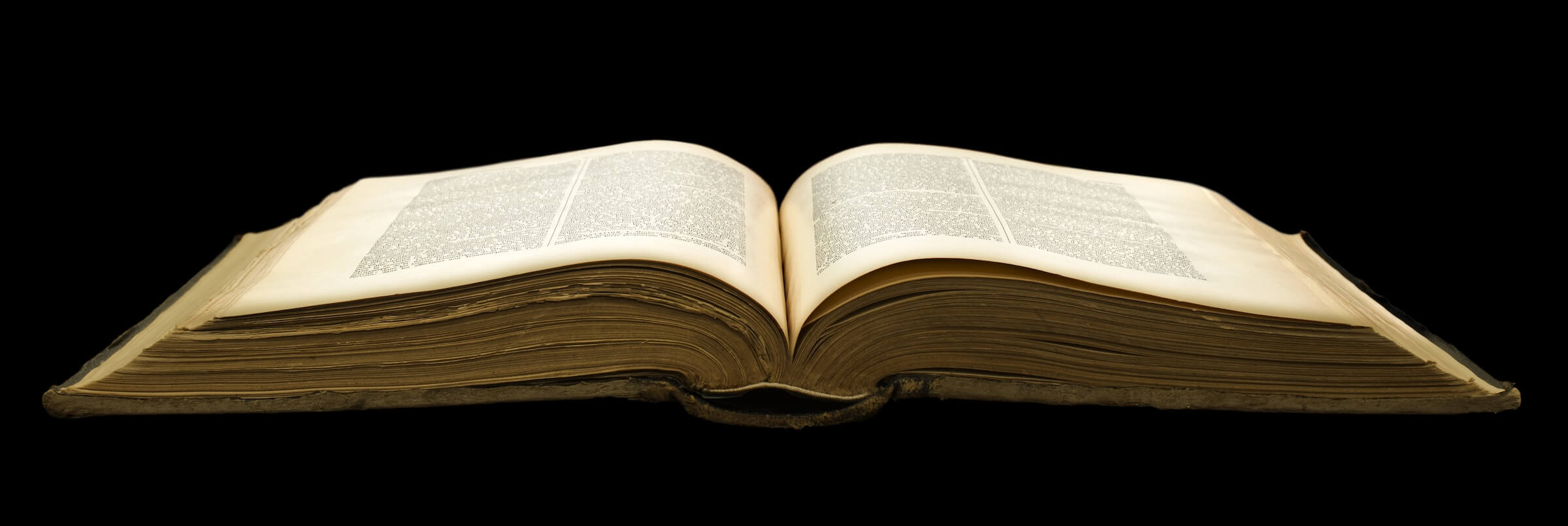 Open book with no page numbers